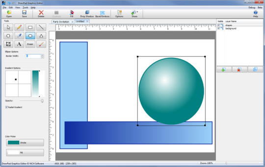 Drawpad Free Graphics and Logo Design software for Mac