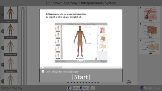 Drill Down Anatomy by WAGmob for Windows 8