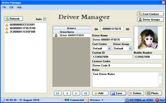 Driver Manager Application