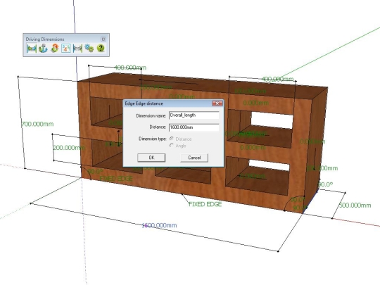 Driving Dimensions for Google SketchUp