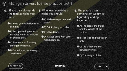 Driving Exam for Windows 8