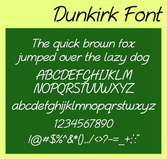 Dunkirk OpenType Font