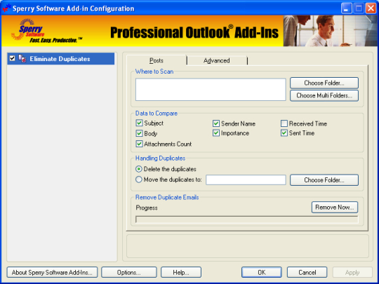 Duplicate Posts Eliminator for Outlook 2003/Outlook 2002/Outlook 2000