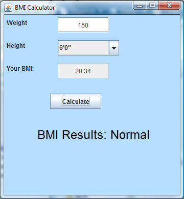 Dynamic BMI Calculator