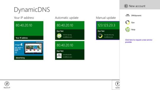 DynamicDNS for Windows 8