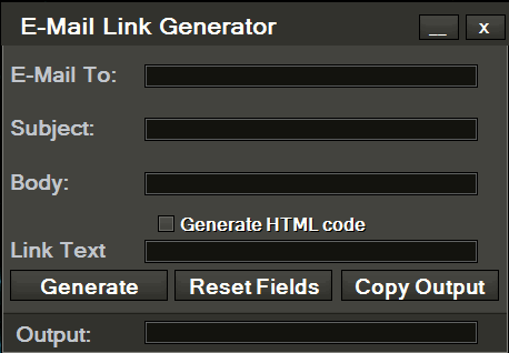 E-Mail Link Generator