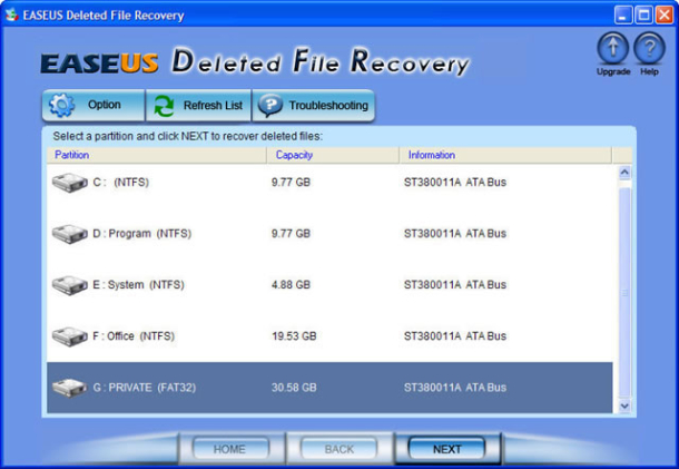 EaseUS Deleted File Recovery