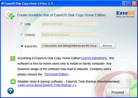 EaseUS Disk Copy Home Edition