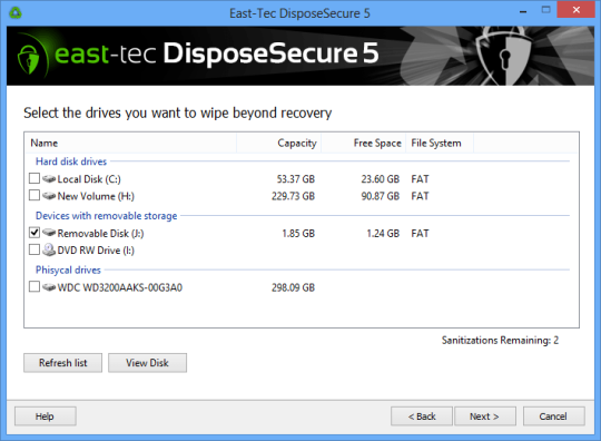 east-tec DisposeSecure 5