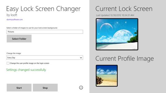 Easy Lock Screen Changer for Windows 8