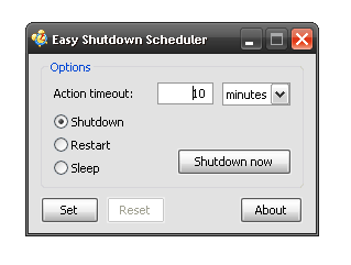 Easy Shutdown Scheduler