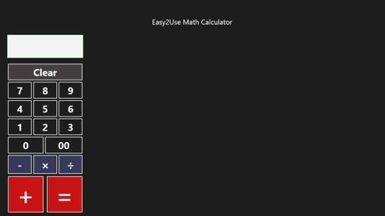 Easy2Use Math Calculator for Windows 8