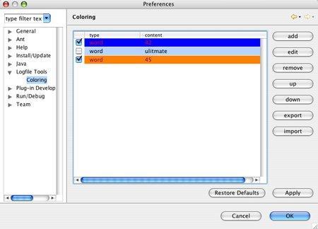 Eclipse Logfile Viewer