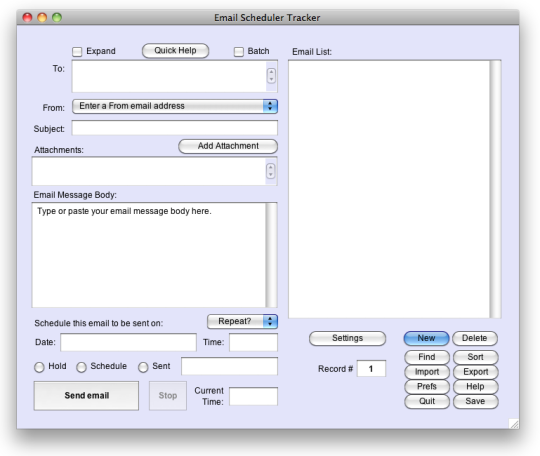 Email Scheduler Tracker for Mac