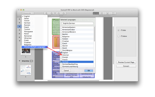 Enolsoft PDF to Word with OCR for Mac