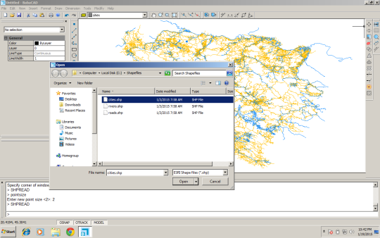 ESRI Shapefile Extension For BabaCAD