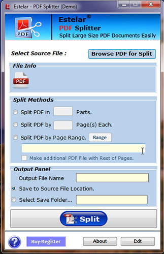 Estelar PDF Splitter