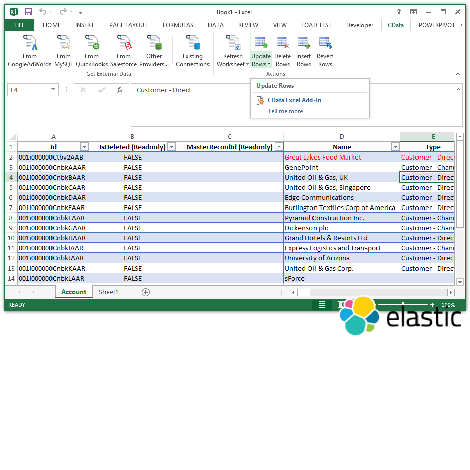 Excel Add-In for Elasticsearch