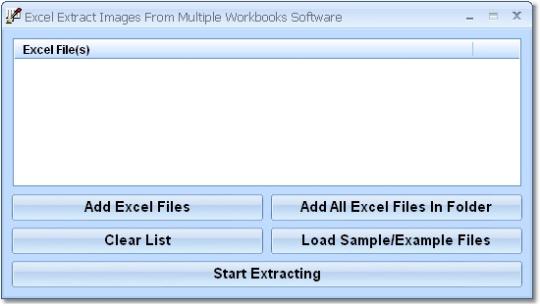 Excel Extract Images From Multiple Workbooks Software