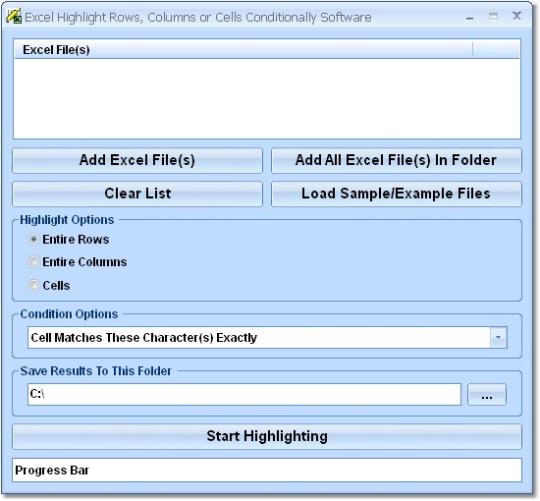 Excel Highlight Rows, Columns or Cells Conditionally Software