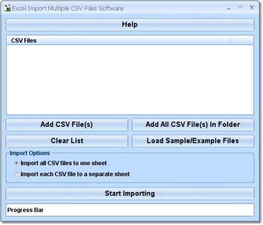 Excel Import Multiple CSV Files Software