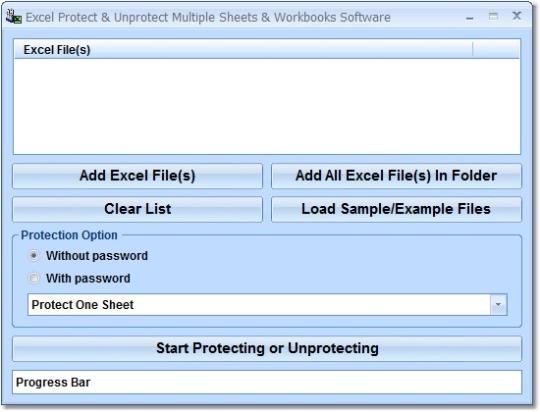 Excel Protect & Unprotect Multiple Sheets & Workbooks Software