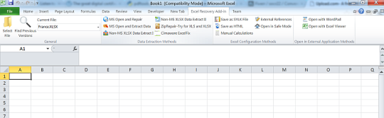 Excel Recovery Add-In