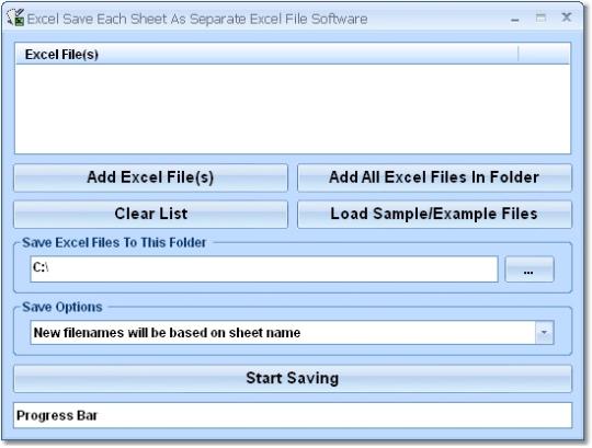 Excel Save Each Sheet As Separate Excel File Software