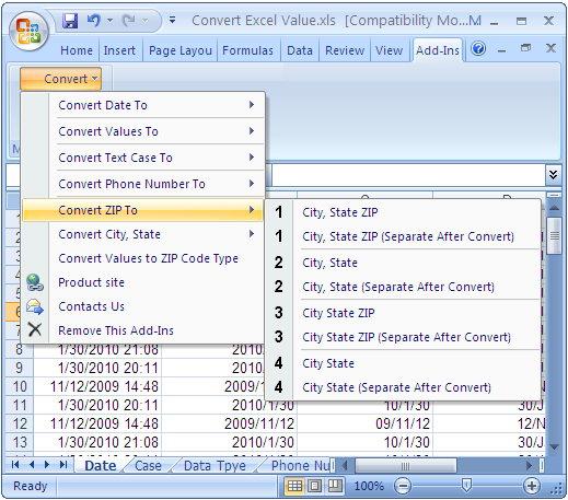 Excel-Tool Convert Excel Value