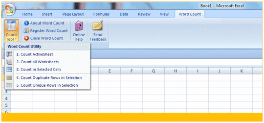 Excel Word Count