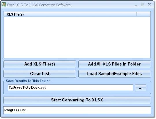 Excel XLS To XLSX Converter Software