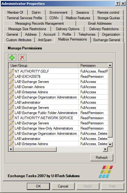 Exchange Tasks 2007