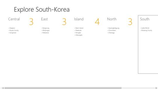 Explore South-Korea for Windows 8