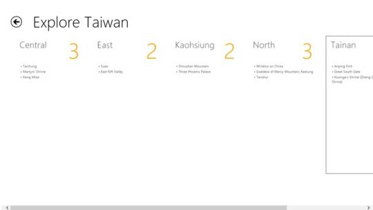 Explore Taiwan for Windows 8