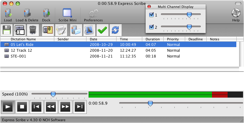 Express Scribe Professional for Mac