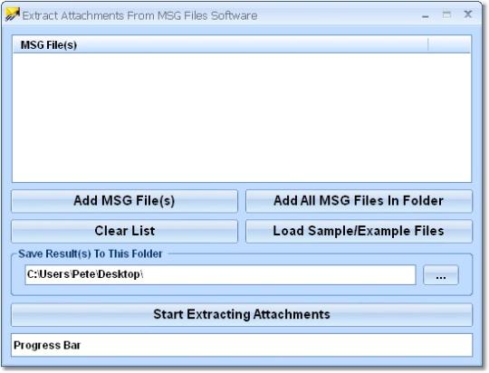 Extract Attachments From MSG Files Software