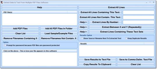Extract Data & Text From Multiple PDF Files Software