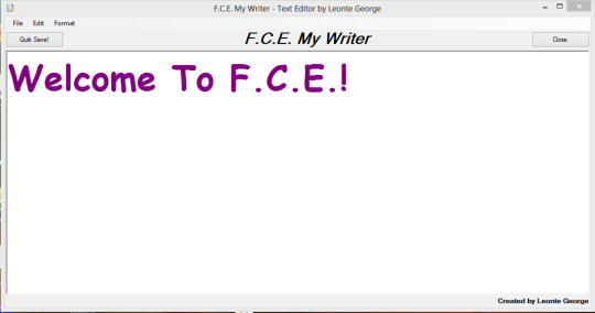 F.C.E. My Writer