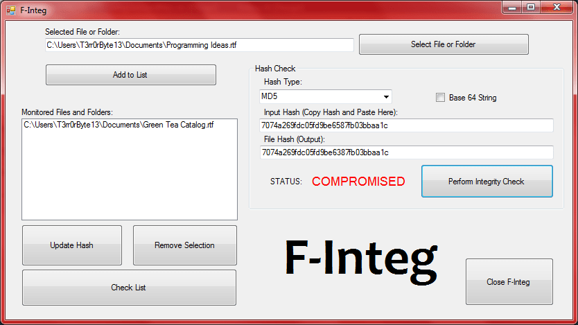 F-Integ