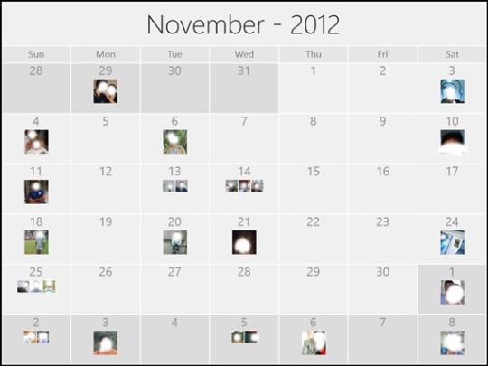Facebook Calendar for Windows 8