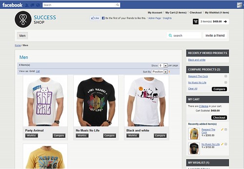 Facebook Ecommerce Store