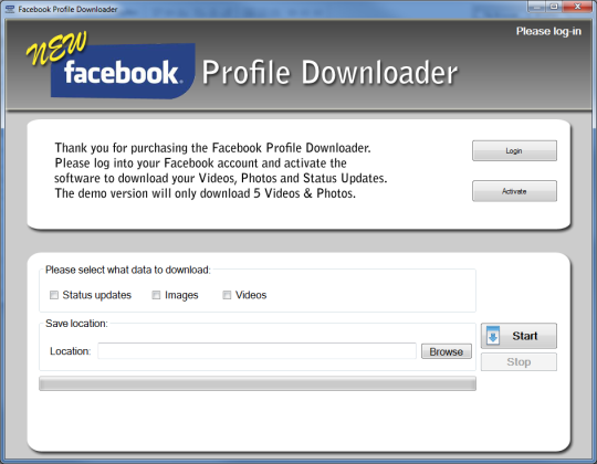 Facebook Profile Downloader
