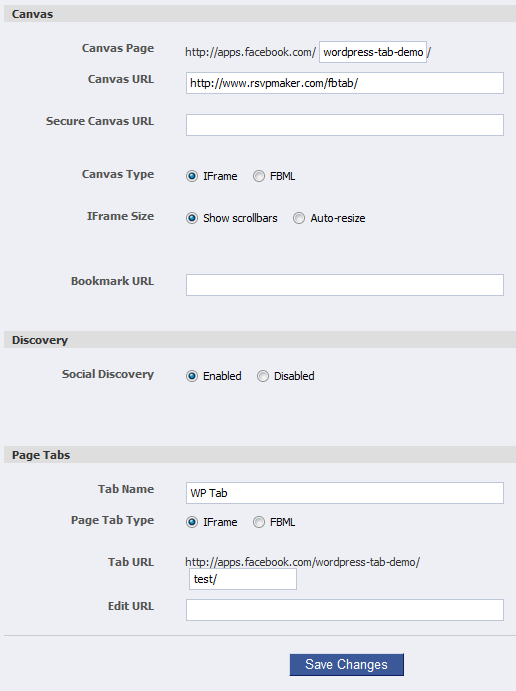 Facebook Tab Manager