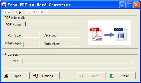 Fans PDF to Word Converter