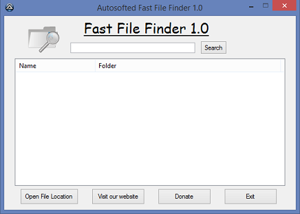 Fast File Finder