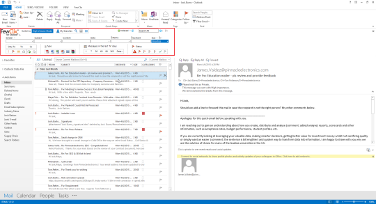 FewClix for Outlook