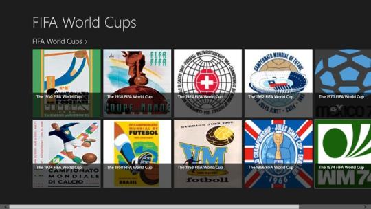FIFA World Cups for Windows 8 apps