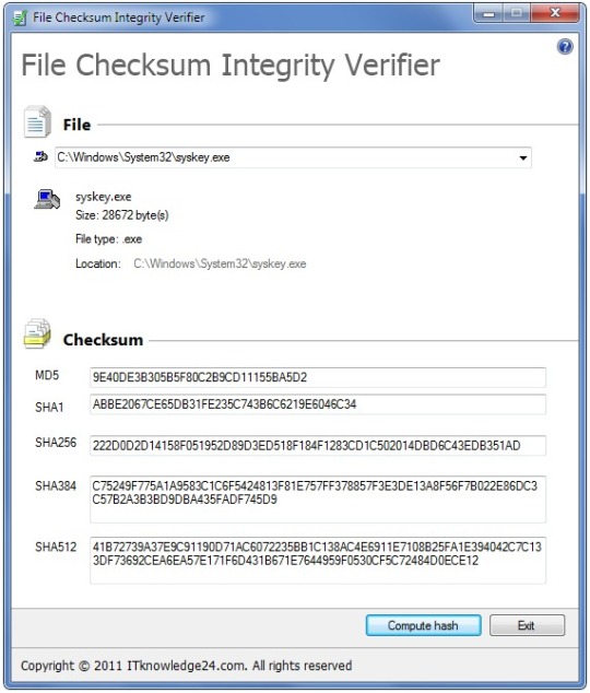 File Checksum Integrity Verifier