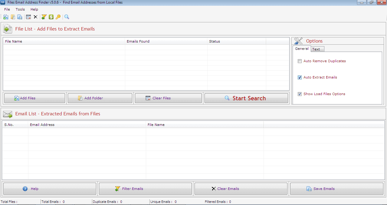 Files Email Address Finder