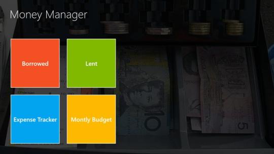 Finance Tracker for Windows 8